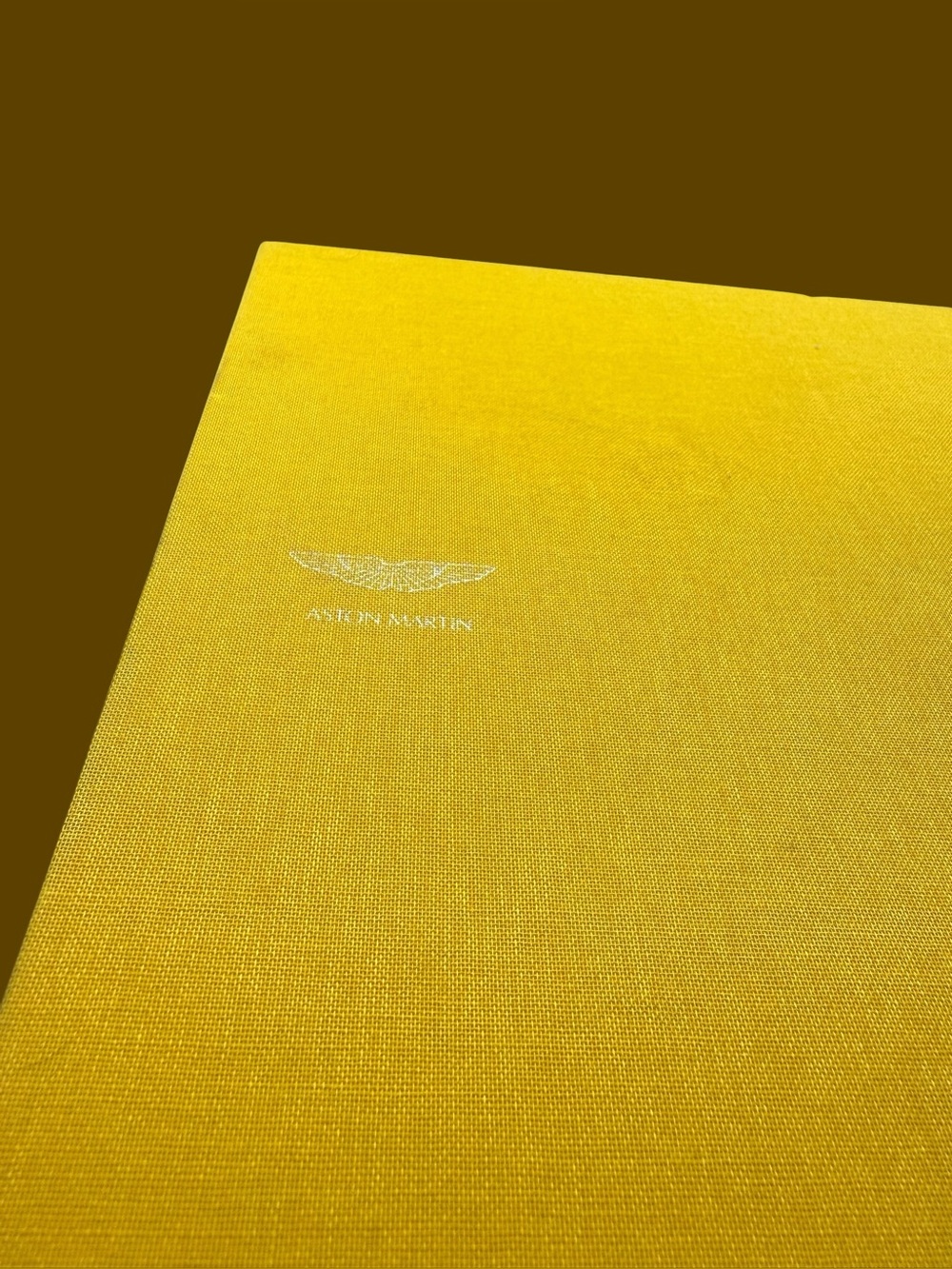 Aston Martin Yellow  hardcover book